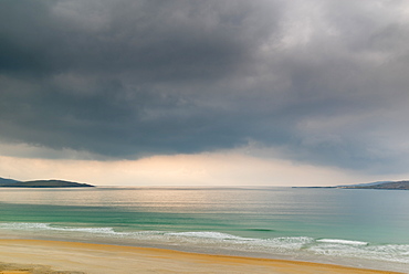 Luskentyre Beach, West Harris, with Taransay in the far distance, Outer Hebrides, Scotland, United Kingdom, Europe