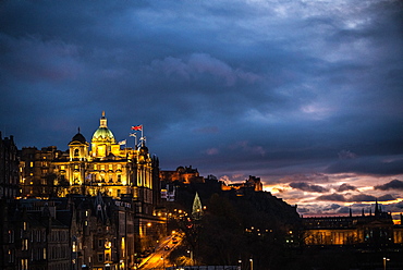 The Museum on the Mound at sunset, Edinburgh, Scotland, United Kingdom, Europe