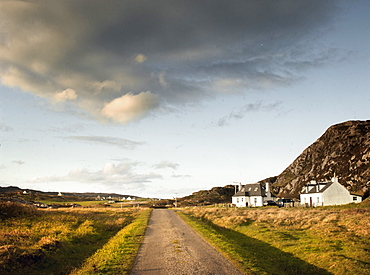 Two croft houses, Isle of Colonsay, Inner Hebrides, Scotland, United Kingdom, Europe