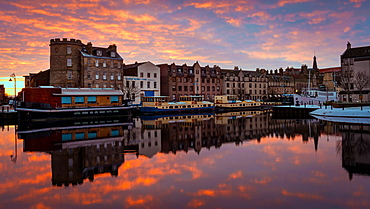 The Shore at sunrise, Leith, Edinburgh, Scotland, United Kingdom, Europe