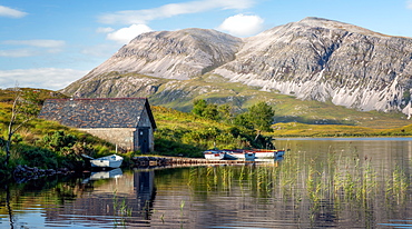 Loch Stack, Achfary, Highland, Scotland, United Kingdom, Europe