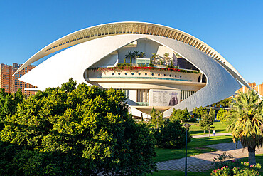 Palace of the Arts, Palau de les Arts Reina Sofia, City of Arts and Sciences, Valencia, Spain, Europe