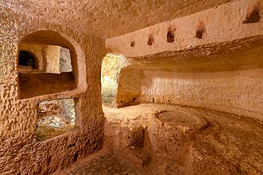 The Agape Table, St. Pauls catacombs, Rabat, Malta, Europe