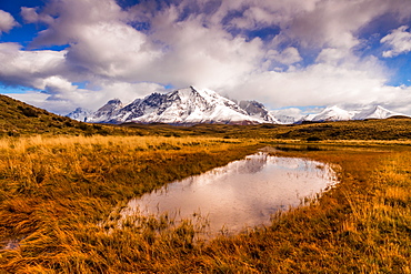 Beautiful scenery in Torres del Paine National Park, Patagonia, Chile, South America