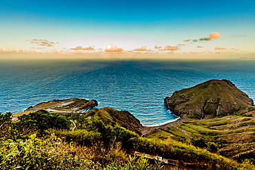 View of the ocean from Saba Island, Netherlands Antilles, West Indies, Caribbean, Central America