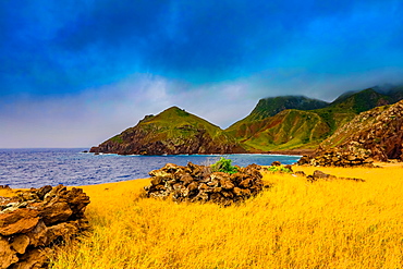 Beautiful view on Saba Island, Netherlands Antilles, West Indies, Caribbean, Central America