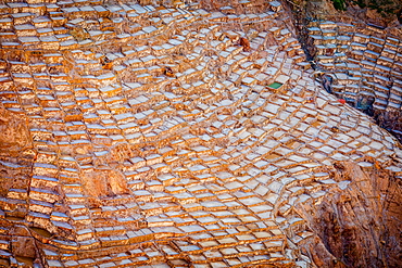 Salt mines, Maras, Sacred Valley, Peru, South America