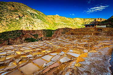 Salt mines, Maras, Sacred Valley, Peru, South America