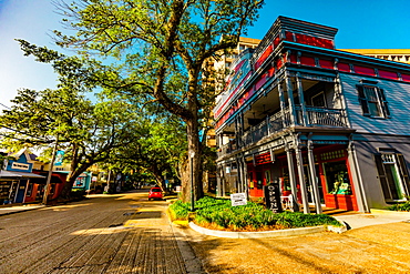 Beautiful view of some unique buildings in Gulfport, Mississippi, United States of America, North America