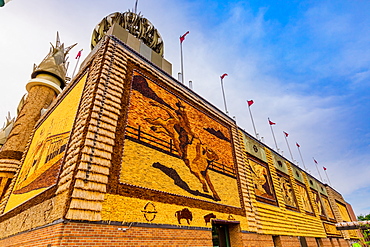 View of the exterior of the Corn Palace, Mitchell, South Dakota, United States of America, North America