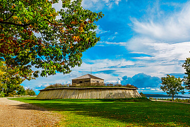 Fort Holmes on a sunny day on Mackinac Island, Michigan, United States of America, North America