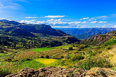 Beautiful view of the Inti Punku Trek, Ollantaytambo, Peru, South America