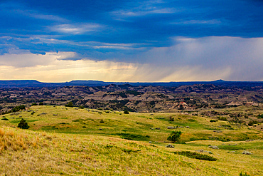 Beautiful view of the Theodore Roosevelt National Park South Unit, North Dakota, United States of America, North America