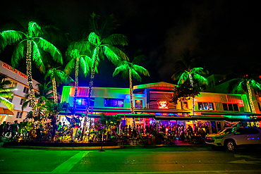 Miami nightlife on Ocean Drive, Miami, Florida, United States of America, North America