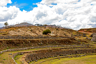 Agricultural terraces in Cusco, Peru, South America