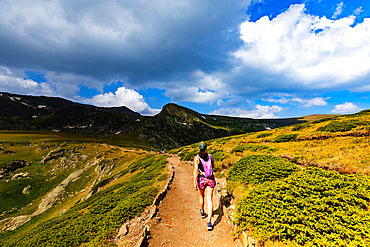 Hiking trails around Seven Rila Lakes, Bulgaria, Europe