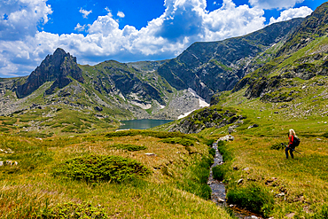 Hiking trails around Seven Rila Lakes, Bulgaria, Europe