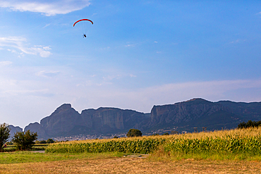 Paramotor flights from the company Meteora Fly Adventures, Thessaly, Greece, Europe