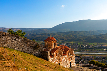 View of Holy Trinity Church, Berat, Albania, Europe