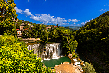 Pliva Waterfall, Jajce, Bosnia and Herzegovina, Europe