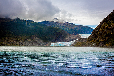 Mendenhall Glacier in Juneau, Alaska, United States of America, North America