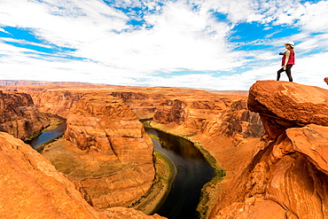 Horseshoe Bend in the Colorado River, Page, Arizona, United States of America, North America