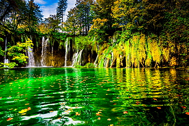 Scenic spot in Plitvice Lakes National Park, UNESCO World Heritage Site, Croatia, Europe