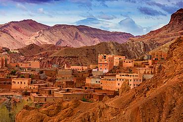 Dades Gorges scenery, Morocco, North Africa, Africa