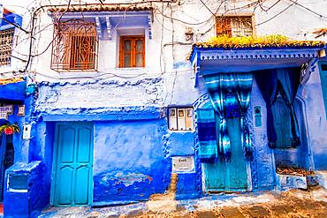 Blue City of Chefchaouen, Morocco, North Africa, Africa