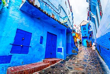 Blue City of Chefchaouen, Morocco, North Africa, Africa