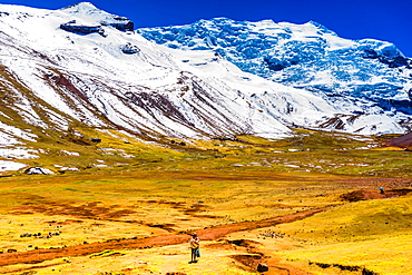 Rainbow Mountain chain in the Andes, Peru, South America