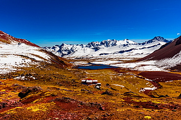 Rainbow Mountain chain in the Andes, Peru, South America