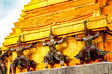 Grand Palace and Wat Phra Kaew (Temple of the Emerald Buddha) complex, Bangkok, Thailand, Southeast Asia, Asia