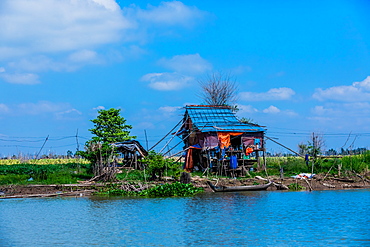 Village life on the Mekong Delta, Vietnam, Indochina, Southeast Asia, Asia