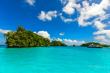 View of Koror's rock islands, Koror Island, Palau, Micronesia, Pacific