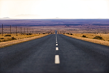 A long road in the Karas region of southern Namibia, Africa