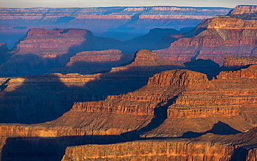 Sunrise from the south rim of the Grand Canyon, UNESCO World Heritage Site, Arizona, United States of America, North America