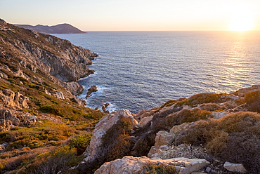 Dramatic coastline in Calvi along the north west coast, Corsica, France, Mediterranean, Europe