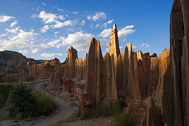 The Yuanmou Clay Forest in China is the best preserved example of this rare type of landscape in the world, Yuanmou, Yunnan Province, China, Asia