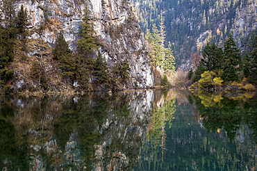 Jiuzhaigou on the edge of the Tibetan Plateau, known for its waterfalls and colourful lakes, located in the north of Sichuan Province, China, Asia