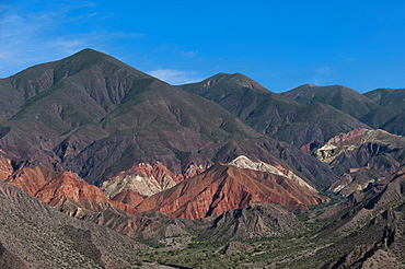 Nature works its magic with stone, Jujuy province famous for its extraordinary palette of colors, Jujuy, Argentina, South America