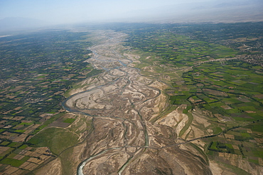 Afghanistan landscape from the Herat-Kabul flight, Afghanistan, Asia