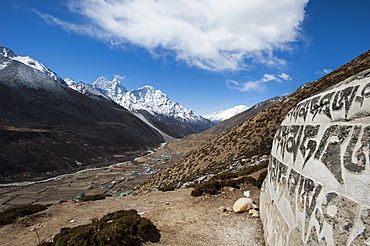 The village of Dingboche in the Khumbu (Everest) Region, Nepal, Himalayas, Asia