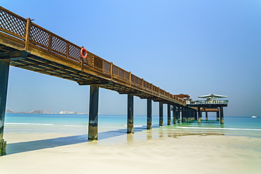 A pier on Jumeirah beach, Dubai, United Arab Emirates, Middle East