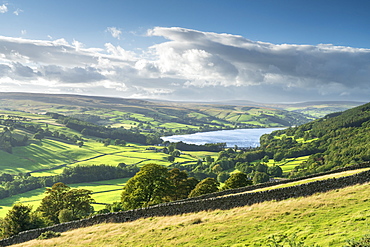 Gouthwaite Reservoir in Upper Nidderdale, The Yorkshire Dales National Park, Yorkshire, England, United Kingdom, Europe