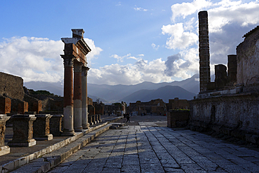 The archeological ruins of Pompeii. A UNESCO World Heritage site. Italy, Europe.