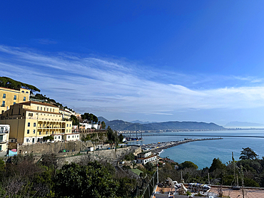 The town of Vietri sul Mare on the Amalfi Coast. Italy. Europe.