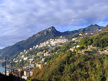 Villages on the Amalfi Coast. Italy. Europe.