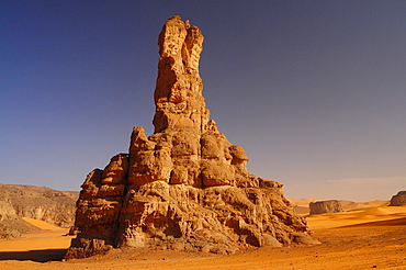 Rock formation in Tadrart, Sahara desert, Algeria, Africa