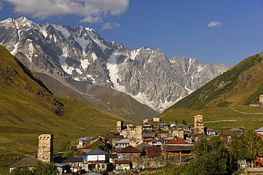 Ushguli village, UNESCO World Heritage Site, Svaneti, Caucasus, Georgia, Central Asia, Asia